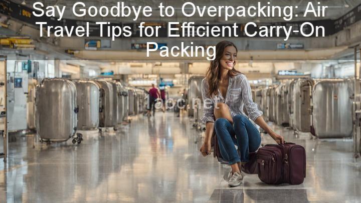 Say Goodbye to Overpacking: Air Travel Tips for Efficient Carry-On Packing