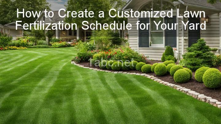 How to Create a Customized Lawn Fertilization Schedule for Your Yard