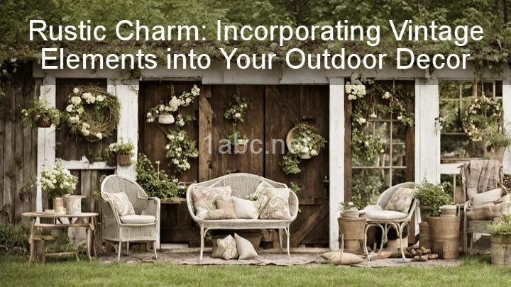 Rustic Charm: Incorporating Vintage Elements into Your Outdoor Decor