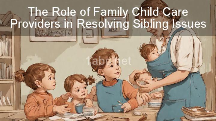 The Role of Family Child Care Providers in Resolving Sibling Issues